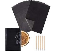Suevut 200 Sheets Transfer Paper, 2025 New Black Carbon Paper for Tracing, Graphite Transfer Paper for Fabric, Wood, Canvas, Glass, Drawing, Sketching, DIY Craft and Lettering (A4/8.3 x 11.7 Inches)