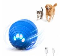 Suevut Interactive Dog Ball, Intelligent Self-Moving Dog Ball, Indestructible Dog Ball with LED Lights, 3 Play Modes, USB Rechargeable, for Small Medium Dogs