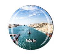 Suez Canal Egypt Fridge Magnet Crystal Tourist Souvenir Gift Collection Refrigerator Magnetic Sticker