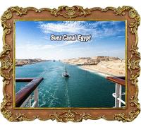 Suez Canal Egypt Refrigerator Magnets Tourism Souvenir Fridge Decoration Magnet