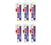 SUF-FIX 400 No More Screw High Tack MS Polymer 290 ml-500 gr | 6 x High Initial Tack Construction Adhesive | Professional Heavy Duty Bonding Adhesive Waterproof Elastic Paintable Solvent Free (6 Pack)