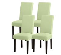 Sufdari Chair Covers 4 set Ice green, stretch covers for dining chairs, Soft Removable Kitchen Seat Covers, Elastic Washable Chair Protectors(Green,4 pcs)