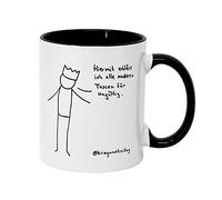 sufe Kriegundfreitag Z889625 Coffee Mug with German Text Hiermit erklärre ich alle Anderen Tassen für ungültig [German Language], White Coffee Mug, Premium Coffee Cup, Z889625, Pack of 1, White