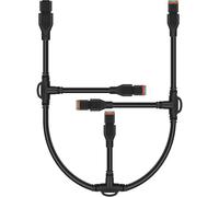 SUFEMOTEC 1 x 4 in 1 4 ft Universal Splitter German DT DTP Adapter Wiring Harness Extension Kit, 2-Pin Plug and Play DT Connector for LED Light Bar LED Pod Lights Driving Light Work Light
