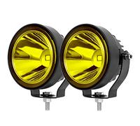 SUFEMOTEC Yellow Led Fog Lights 60W 4 Inch Working Lights Fit for Motorcycle Trucks Car SUV ATV 4WD Boat Tractor Pickup Lights 12V 24V OffRoad Driving Light 2Pcs