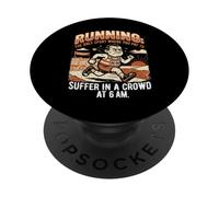 Suffer at Marathon Funny Saying Hobby Runner PopSockets Adhesive PopGrip