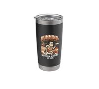 Suffer at Marathon Funny Saying Hobby Runner Stainless Steel Insulated Tumbler