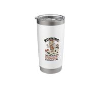 Suffer Marathon Ironic Running Quotes Stainless Steel Insulated Tumbler