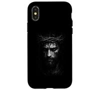 Suffering Jesus Christ with Crown Of Thorns Portrait Case for iPhone X/XS