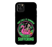 Suffering Summer Skeleton Flamingo Float Humor Case for iPhone 11 Pro Max