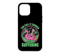 Suffering Summer Skeleton Flamingo Float Humor Case for iPhone 12 Pro Max
