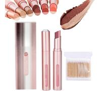 Sufficientlg Glitter Gradient Eyeshadow Stick, Waterproof Dual Color Gradient Stick Eye shadow Pen, Jelly Shimmer Long Lasting Eye Shadow Sticks for Glitter Makeup (03#)