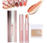 Sufficientlg Glitter Gradient Eyeshadow Stick, Waterproof Dual Color Gradient Stick Eye shadow Pen, Jelly Shimmer Long Lasting Eye Shadow Sticks for Glitter Makeup (05#)