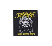 Suffocation and Jesus Wept Brutal Tech Patch Badge Embroidered Iron on Applique Souvenir Accessory