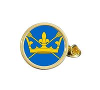 Suffolk County Flag Gold Plated Domed Lapel Pin Badge in Gift Bag