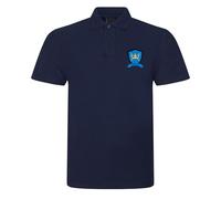 Suffolk County Shield Embroidered Mens Polo Shirt Support Your County Embroidery (UK, Alpha, XL, Regular, Regular, Navy)