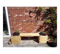 Suffolk Double Planter Bench (Choice of Colours) - L180 x W40 x H40 cm Buttercup Farm Brown One Size
