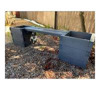 Suffolk Double Planter Bench (Choice of Colours) - L180 x W40 x H40 cm Buttercup Farm Multi One Size