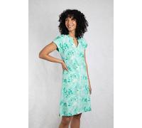 Suffolks Cotton Printed Jersey Dress Weird Fish Aqua 12