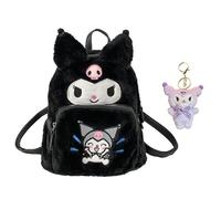 Suffolly Kawaii Backpack Girls My melody School Bags Kawaii Bag Cute Backpack Cute Bags Backpack for Girls Gifts for Women,Kids Backpacks for World BooK Day Christmas,Birthday (black)
