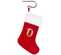 Suffolly Personalized Initial Christmas Stockings 30cm Embroidered with Hooks