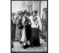 Suffragette Poster - Emmeline and Christabel Pankhurst - A2 Size - 42 x 59.4 cm - Paper Laminated