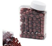 SUFFUSE Slingshot Ammo, 8mm Biodegradable Hard Clay Balls and Precision Stainless Steel Ball Bearings, 5/16inch Bottled Sling Shot Ammo Balls for Target Practice and Hunting-Clay Ball, 165pcs