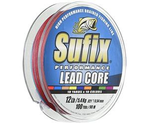 Sufix 668-118MC Performance Lead Core Fishing Line, 18-Pound, 100-Yard Metered