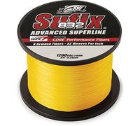 Sufix 832 Braid 40 lb Hi-VIS 660-340Y: 832 Braid 40 lb Hi-VIS Yellow, One Size