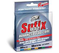 Sufix 832 Lead Core Fishing Line, Precision Depth-Control Line for Trolling Applications, 27 lb