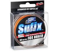 Sufix Advanced 832 Ice Braid Fishing Line, High-Strength, Low-Stretch Ice Fishing Braid for Extreme Cold Durability, 50 Yard Spool, 8 LB, Fire Camo