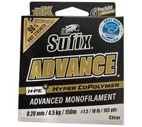 Sufix MONOFILAMENT NULL ADVANCE G2 CLEAR - 150M - Clear, 150, 20/100, 4.5