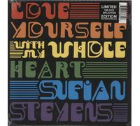 Sufjan Stevens Love Yourself / With My Whole Heart - Tie Dye Splatter Vinyl - Sealed UK 7" vinyl single record AKR376 Asthmatic Kitty Records 2019
