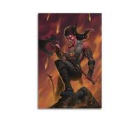 SUFOGBVG Art Poster for Game Baldur's Gate 3 Poster Decorative Painting Canvas Wall Posters And Art Picture Print Modern Family Bedroom Decor Posters 08x12inch(20x30cm)