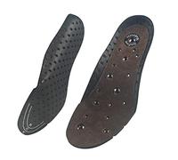 Sufoot Magnetic More Insoles Genuine Leather Acupressure Effect Reflexology Arch Support Insoles for Men Women- Suitable for plantar fasciitis treatment (M: UK6-7.5 / EU39-41 / US8-9.5 W)