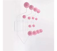 SUFRIN Practical Coat Rack, Classic Hang it All Coat Rack, Mid Century Modern Wall Mounted Coat Hooks with Painted Solid Wooden Walnut Balls Wood Color Coat Hanger for Scarves, Purses