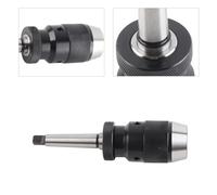 Sufrk 1-16mm Capacity 45# Steel Self Tighten Keyless Lathe Drill Chuck with MT2-JT3 Taper Arbor