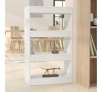 Sufrk Book Cabinet/Room Divider High Gloss White 60x30x103 cm Engineered Wood,wooden bookcase free standing shelf Living Room,Home,Office Use Furniture to shelve dvd,books,magazines etc