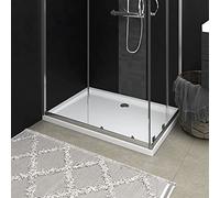Sufrk Rectangular ABS Shower Base Tray White 70x100 cm,Waste Trap Tray for Bathroom Shower Enclosure Wet Room Rectangle Slimline Shower Cubicle Base