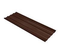 Sufrk Roof Panels 12 pcs Galvanised Steel Brown-Roof Sheets Corrugated Garage Shed Side Panels Metal Roofing Covers Carport Greenhouse
