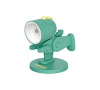 SUFUBAI Cartoon Mini Night Light Magnetic Base DIY Cute Dinosaur Night Light LED Desk Lamp Portable Adjustable Night Light Eye-Protection for Home Office College Dorm Room Girl Boy Decor Gift(Green)