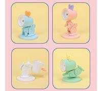 SUFUBAI Cartoon Mini Night Light Magnetic Base DIY Cute Rabbit LED Desk Lamp Portable Adjustable Night Light Eye-Protection for Home Office Dorm Room Girl Boy Decor Gift (Rabbit-Multicolor)