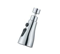 SUFUBAI Universal Rotating Faucet Extender, 360 Big Angle Degree Swivel Kitchen Sink faucets Aerator, Splash Filter rotatable Robotic Arm 3 in 1 Faucet Attachment Grey