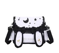 SUFUZEGA Japanese Kawaii Bunny Ear Backpack with Cute Manga Girl School Backpack Book Bag Satchel Student Teen JK, Black, S, Travel Backpacks