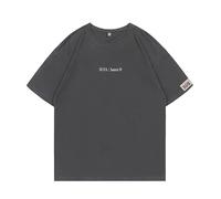 Suga Merchandise Short Sleeve T-Shirt Min Yoon Gi Agust D D-Day Tour Tee Shirt for Women Girls Fans C Grey-M