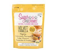 Sugar and Crumbs Natural Flavoured Icing Sugar, Confectioners Powdered Sugar - for Baking, Frosting, Dusting, Decorating Royal Icing Cake, Cupcakes, Buttercreams Velvet Vanilla 500g