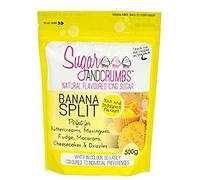 Sugar and Crumbs Natural Flavoured Icing Sugar, Confectioners Powdered Sugar - for Baking, Frosting, Dusting, Decorating Royal Icing Cake, Cupcakes, Buttercreams Banana Split 500g