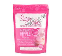 Sugar and Crumbs Natural Flavoured Icing Sugar, Confectioners Powdered Sugar - for Baking, Frosting, Dusting, Decorating Royal Icing Cake, Cupcakes, Buttercreams Raspberry Ripple 500g