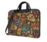 Sugar And Skulls Style Print Stylish Laptop Bag For Single Shoulder Messenger Bags Business Casual Travel Work