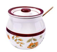 Sugar Bowl with Lid and Spoon,15.2 oz Porcelain Sugar Bowls with Lid Sugar Container for Sugar Spice Salt, Sugar Jar Sugar Dispenser Bowl